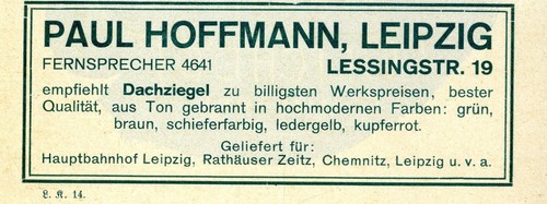 Leipzig paul hoffmann - leipzig,