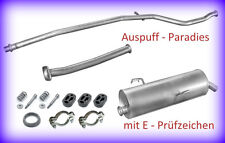 Abgasanlage Auspuffanlage für Peugeot 206 1.1 Typ 2A/C ab 01/2000 Fließheck +Kit