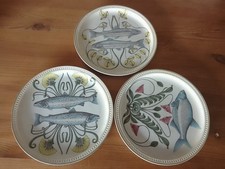 Villeroy und Boch Teller mit Fischmotiven, 6 Stück