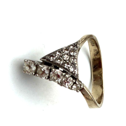 Antiker diamantring 585 gold - diamantring,