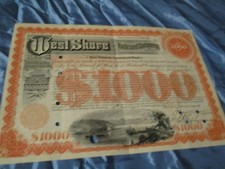 historische  Eisenbahn - Aktie