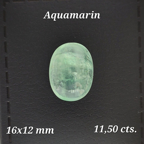 Aquamarin oval cabochon - aquamarin,