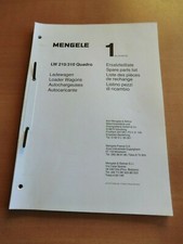 Ersatzteilliste Mengele Ladewagen LW 210 310 Quadro Ausgabe 1981 Loader Wagons 