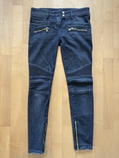 Balmain grey black biker jeans