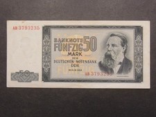Geldschein von DDR 50 Mark