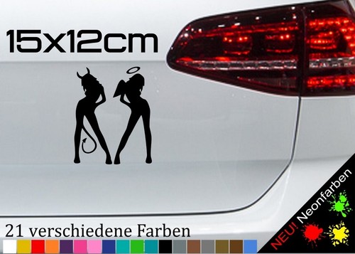 Engelchen teufelchen aufkleber - teufelchen,