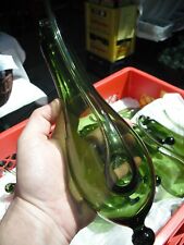 Goethe Barometer Glashütte Barbora Böhmischer Glaskunst Replike Flasche Grün NEU