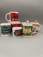 ?6 x Konvolut DIDDL Tassen mit 3-D-Maus am Rand, Kaffeebecher