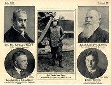 Fr.Lagler Prag Eine neue Flugzeugführerin & Engelhard tödlich verunglückt v.1911