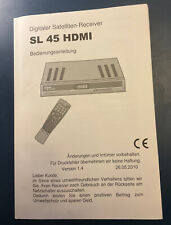 COMAG SL 45 HDMI  Bedienungsanleitung für SAT-Receiver - 89 Seiten - TOP Zustand