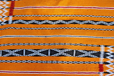 Handgeknüpfter Orientteppich Marokkanischer Berber Teppich Orange Rug Carpet