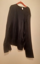 H&M Premium Selection • Seidenbluse Bluse Seide Silk Neu Schwarz XS