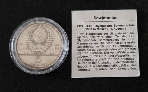 Rubel 1977 silber - 5, olympia