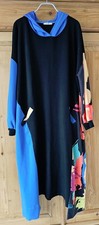 NEU!!! bodenlanges, weites, buntes Kapuzen-Kleid von Hookk Design, Gr.46/48/50