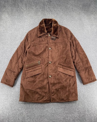 90s vintage brown suede fur - 90s,