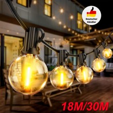 18-30M Outdoor LED Lichterkette Außen Strom Glühbirnen Außen mit 50 G40 Birnen
