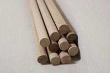 (a47)  10Stk 100cm Rundleiste Eiche 21mm Rundstab Holzleisten