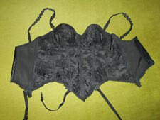 Corsage, Escora, Bügel-BH in Größe 75 B, Strapse, Satin mit Aufbrennsamt, Stäbe