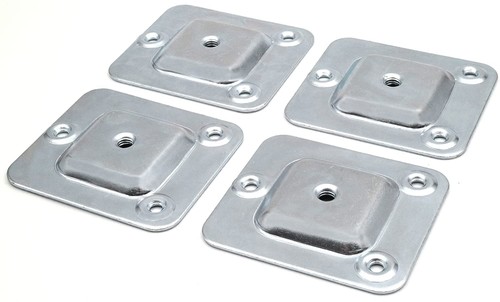 4er set montageplatte - set, m8