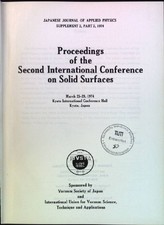 Proceedings of the Second International Conference on Solid Surfaces, March 25-2