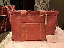 Coccinelle Tasche Shopper Tragetasche Echtleder Umhängetasche altrosa 