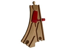 BRIO Holzeisenbahn Weiche Gleis Holz Schiene Braun Rot Modelleisenbahn