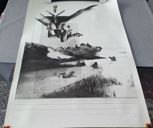Lithografie radierung zwei - lithografie/radierung, "zwei