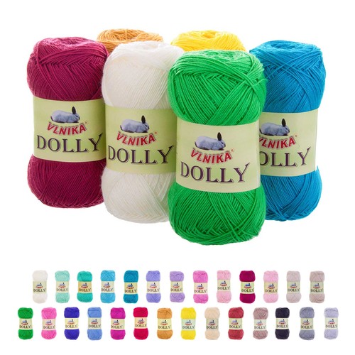 100g strickgarn dolly uni - 100g,