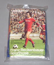 ORIGINAL 80er ADIDAS SPORTHOSE SHORTS Modell: FRANZ BECKENBAUER WM in blau - NEU