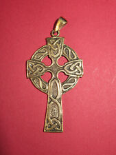 Keltisches Kreuz St. Patrick Bronze Anhänger Bronzeschmuck Keltisch Nordisch Neu