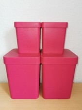 Set mit 4 Aufbewahrungdosen mit Deckel in pink von home by Tchibo (achtteilig)