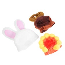  3 Pcs Kopfbedeckungen Für Katzen Bunny Hat Katzenpartyhut Kleiner Hundehut