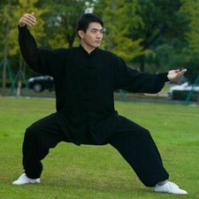Herren Tai-Chi Anzug Kung Fu Hemd und Hose Chinesisch Wushu Uniform Kampfsport
