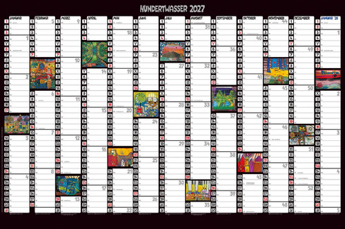 Hundertwasser jahresplaner art - jahresplaner,