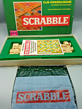 Scrabble - Club Sonderausgabe mit Buch & Holz Steinen !! Spear Spiele Vintage