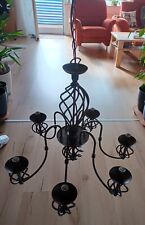 Honsel Kronleuchter Ardea 6 flammig rostfarben Metall Antik Kerzenleuchter  