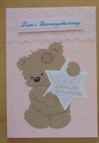 Grusskarte bärchen mit - 3d-grusskarte, °bärchen