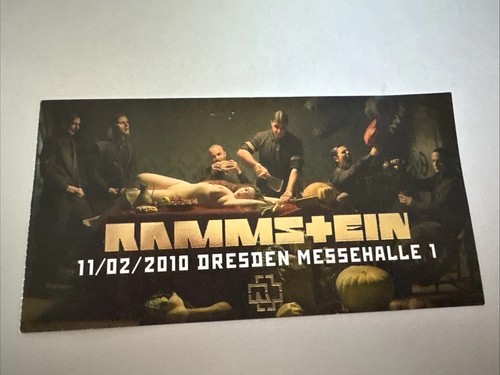 Rammstein ticket 2010 tour - rammstein,