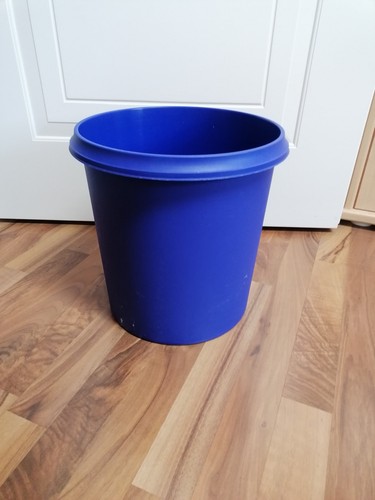 Papierkorb kunststoff blau - papierkorb,