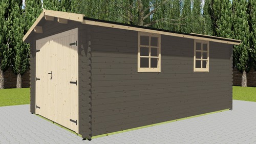 Holzgarage einzelgarage - holzgarage,
