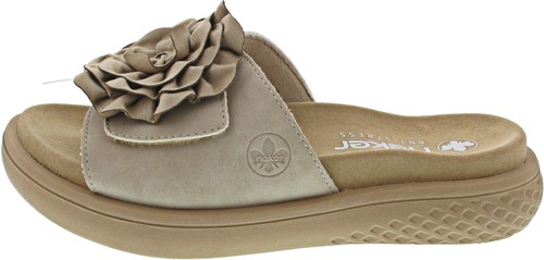 Rieker damen pantolette beige - rieker,