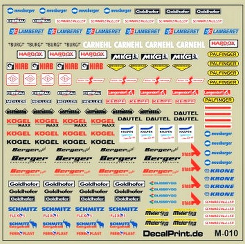 Decals satz universalsatz - decals,