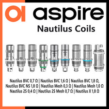 Aspire Nautilus Verdampferköpfe - BVC, BVC NS, Mesh, 2S Coils (5 Stück)