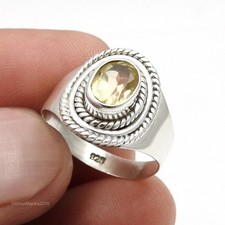 Massiver Sterlingsilber Citrin
