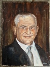 altes Gemälde Portrait auf