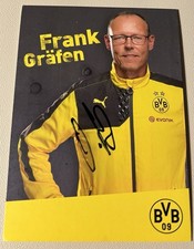 Borussia Dortmund BVB Autogrammkarte Frank Gräfen Handsigniert