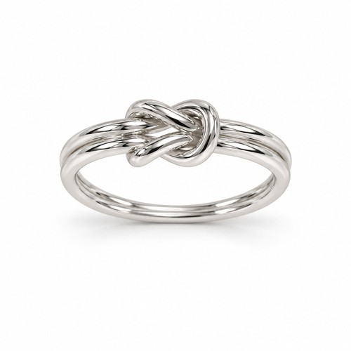 Knotenring schlicht 925er - schlicht,