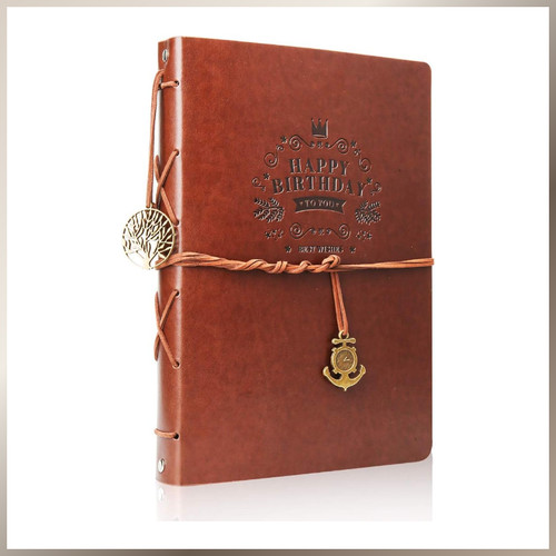 Fotoalbum scrapbook leder - scrapbook,