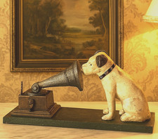 Nipper Hund Terrier Grammophon