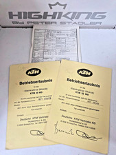 KTM MS50,50RLW Papiere als